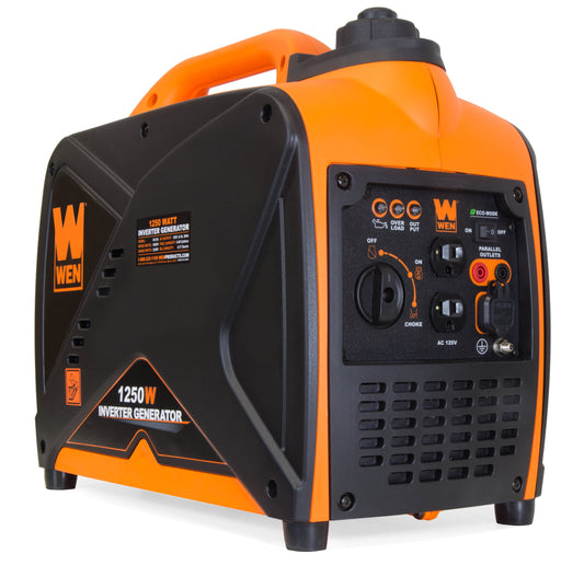 1250-Watt Gas-Powered Portable Inverter Generator, CARB Compliant